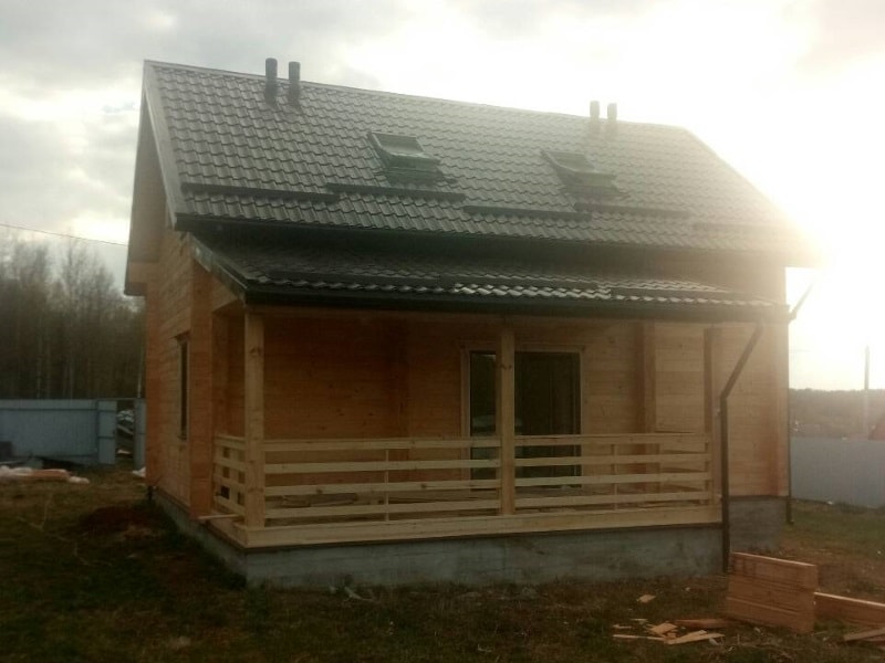 Строительство дома из бруса клееного 200мм