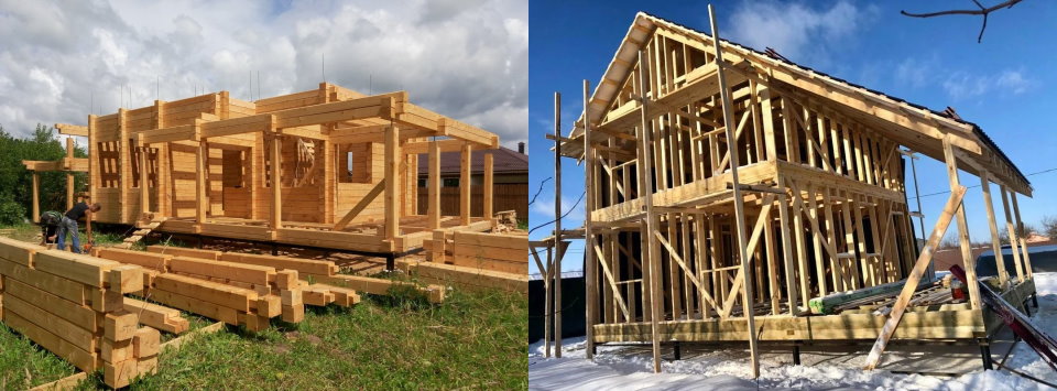 Строительство деревянного дачного дома