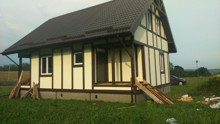 Каркасный дом в деревне Буцевичи