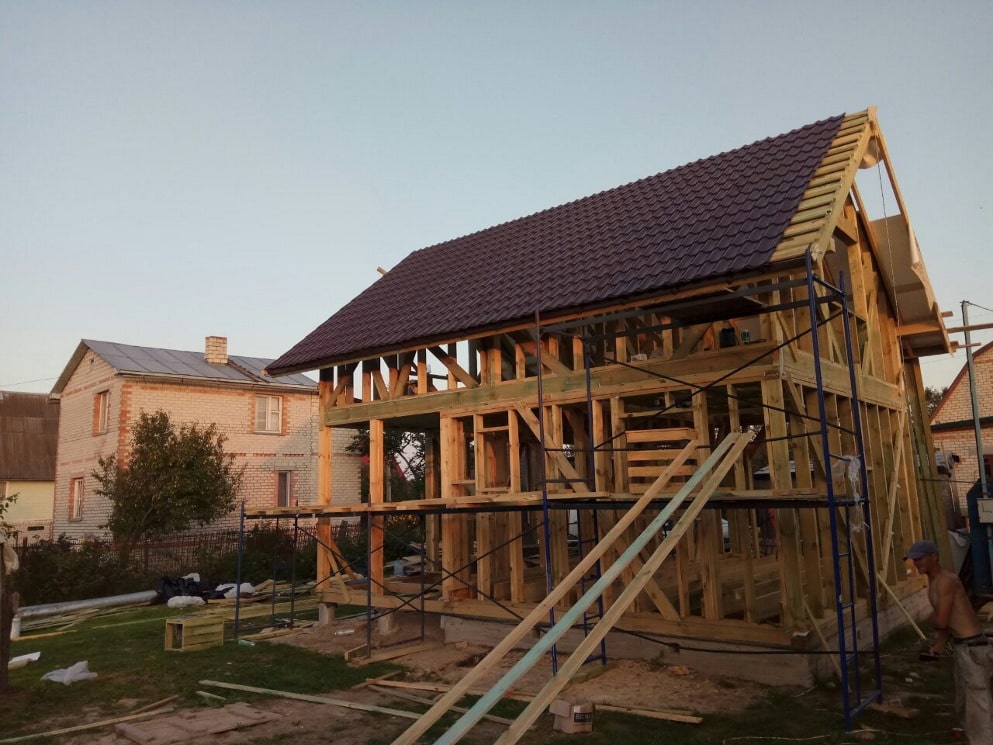 Завершено строительство каркасного дома