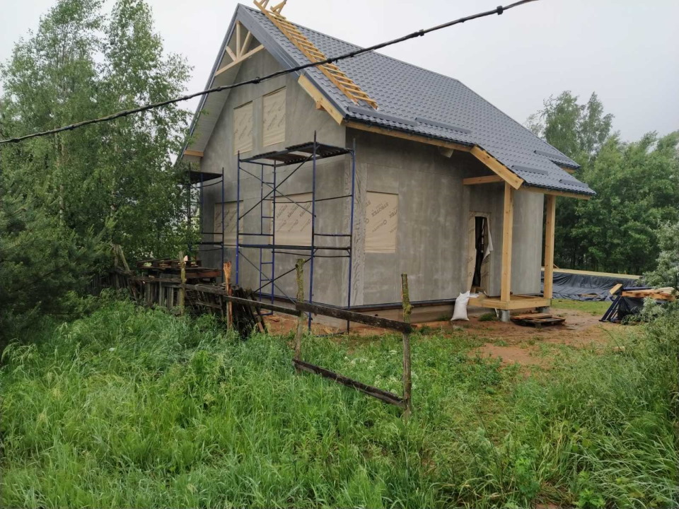 Завершено строительство каркасного дома