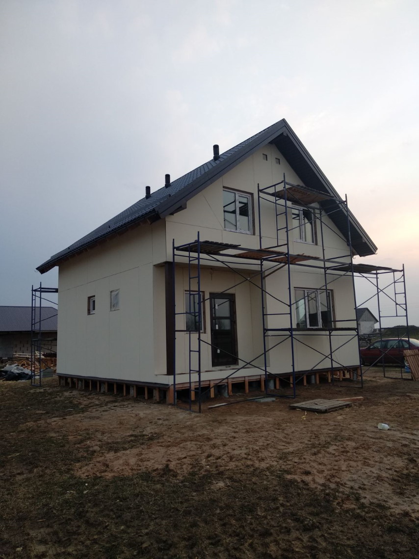 Строительство каркасного дома по проекту Оптимал 109