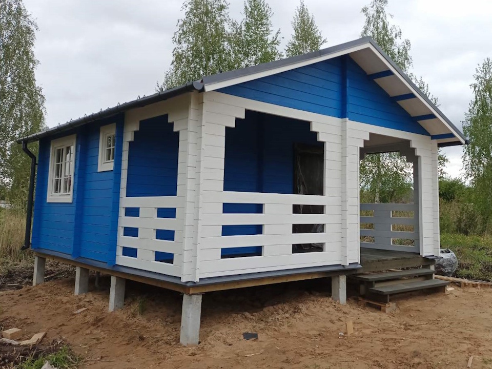 Дом из бруса 44 мм 5.5х5.8м