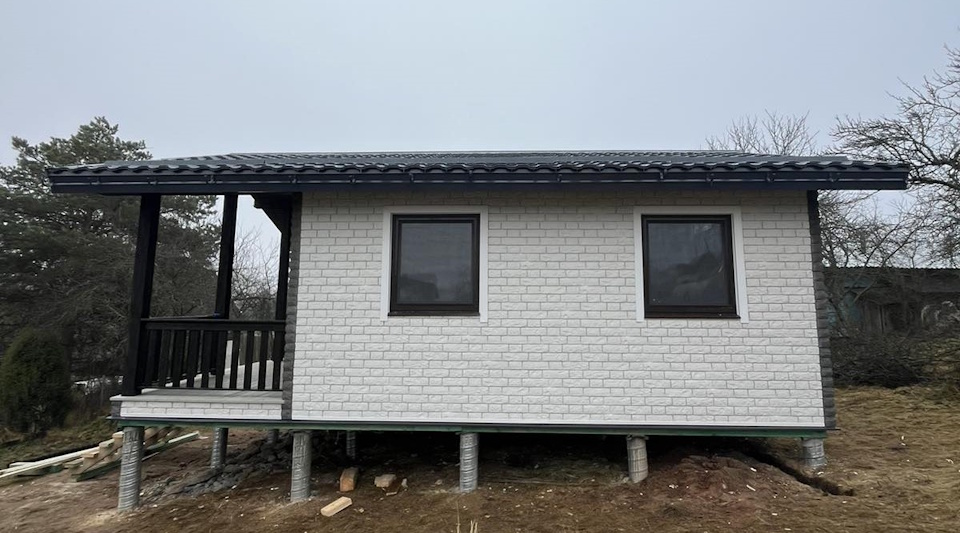 Каркасный дом 6х8м - Строительство завершено