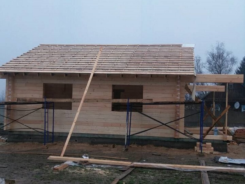 Строительство дома из клееного бруса
