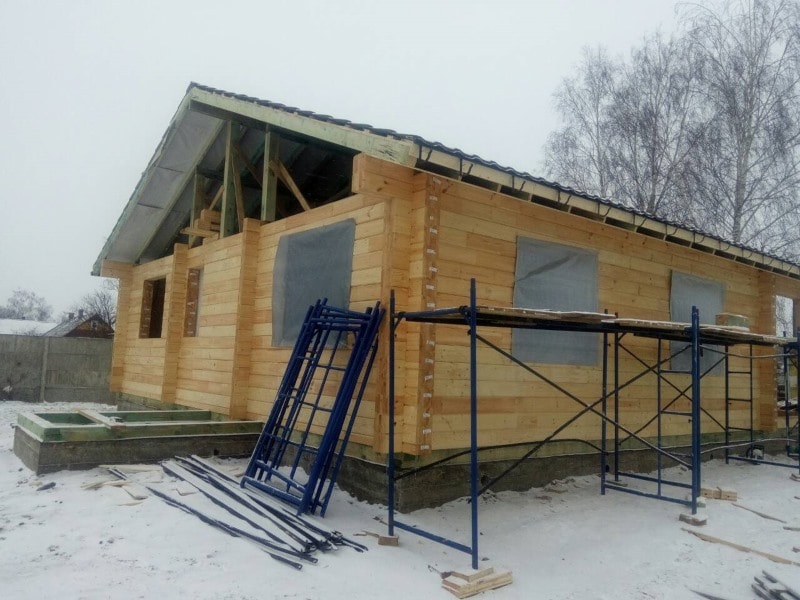 Дом из клееного бруса - строительство в Беларуси