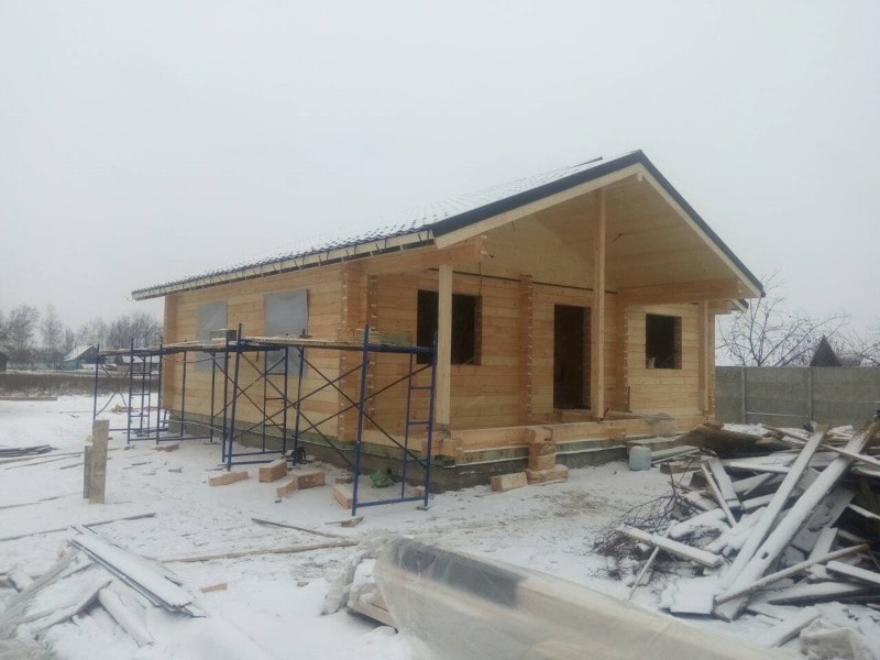 Построили дом из клееного бруса под ключ в Беларуси