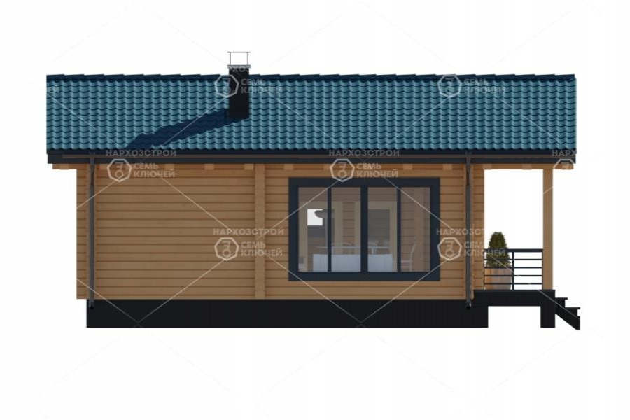 Баня с террасой Угра 50