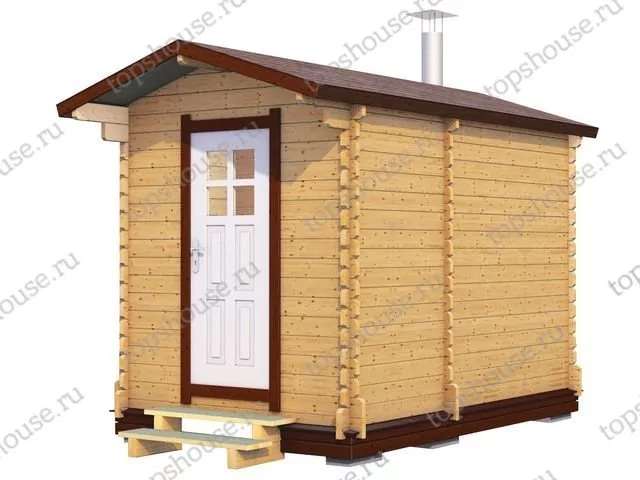 Мини-баня 3м (два помещения)