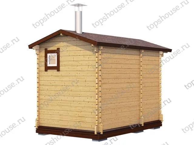 Мини-баня 3м (два помещения)