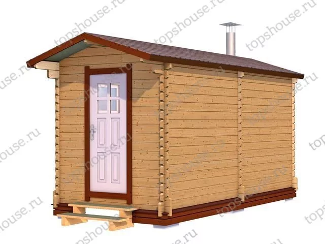 Мини-баня 5м (два помещения)