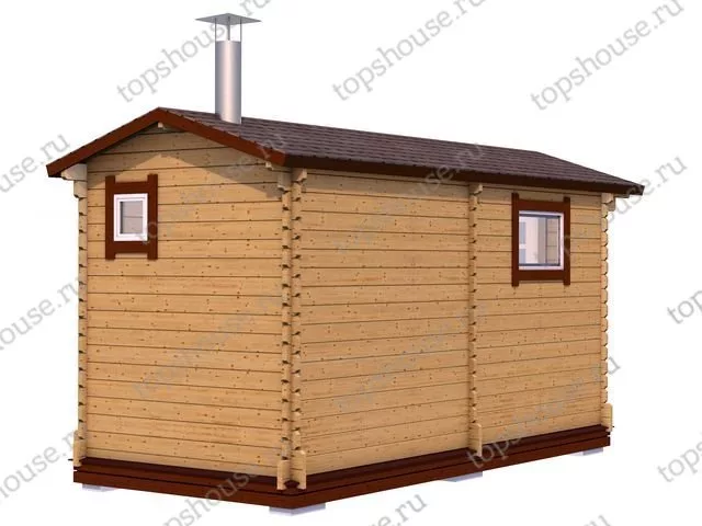 Мини-баня 5м (два помещения)