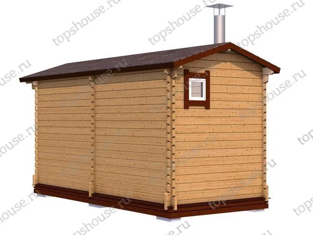 Мини-баня 5м (два помещения)