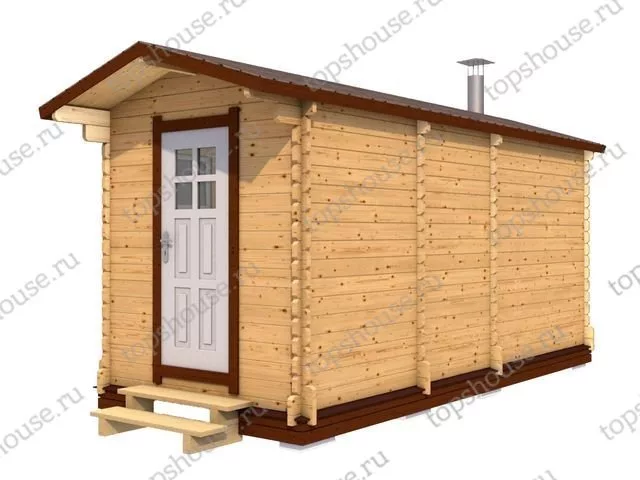 Мини-баня 6м (три помещения)