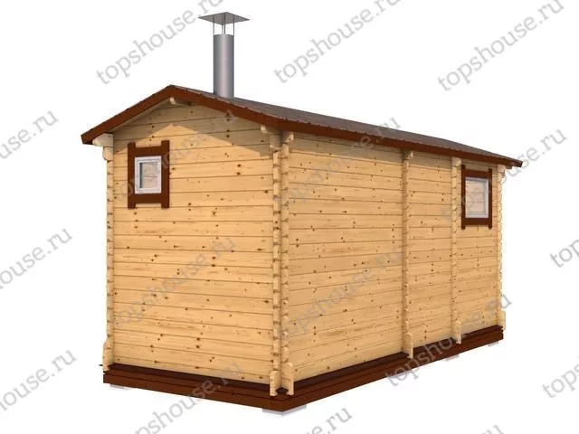 Мини-баня 6м (три помещения)