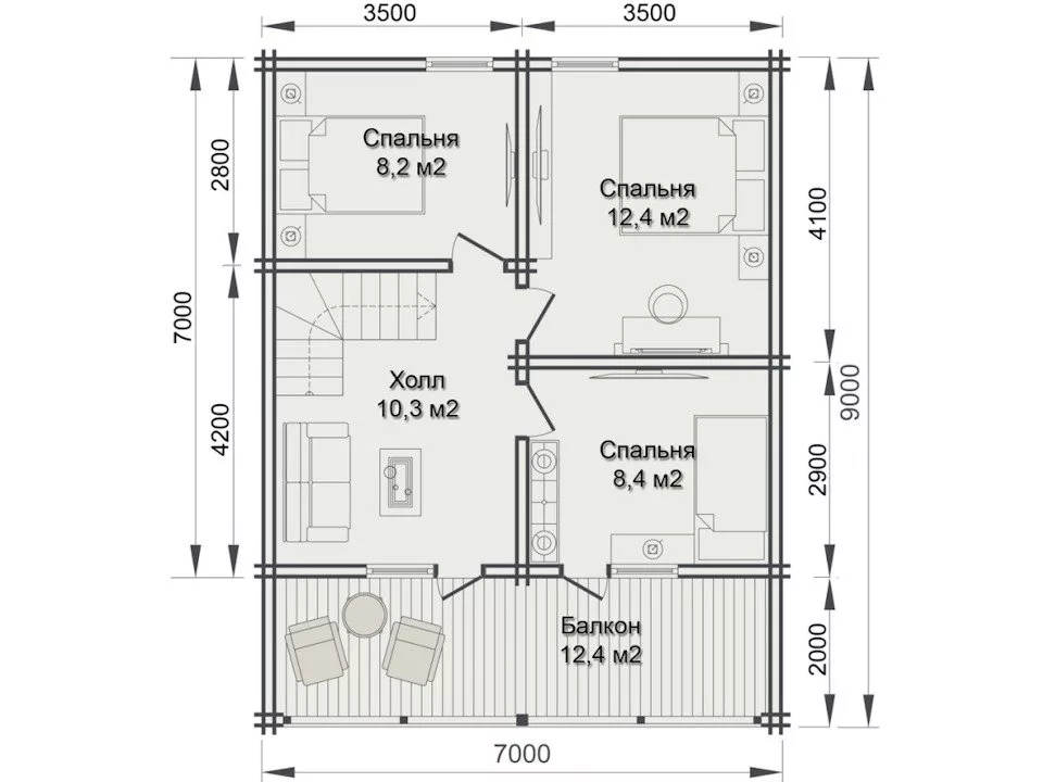 Дом из бруса «Успех»