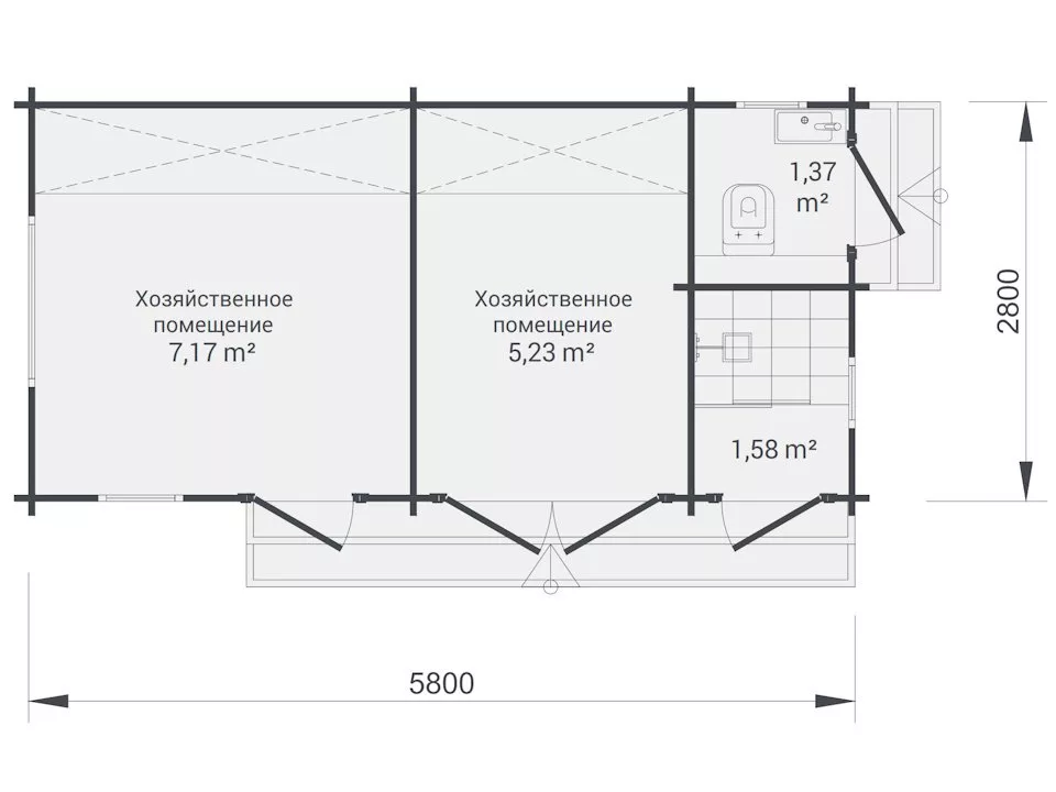 Хозблок (4 В 1) «Лесная Мастерская»