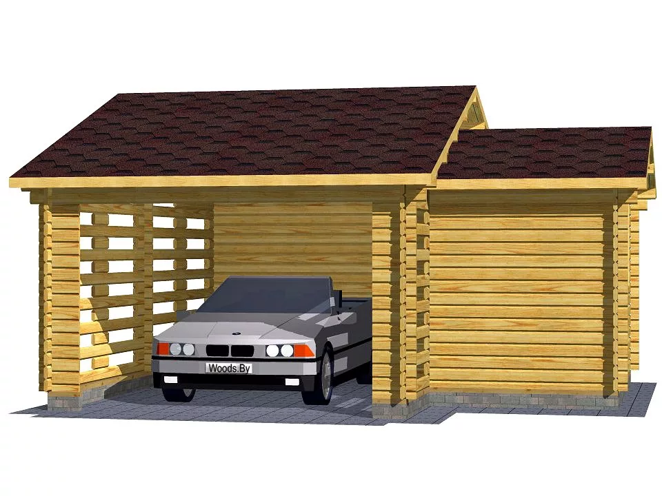 Навес с кладовкой «Мечта хозяина»