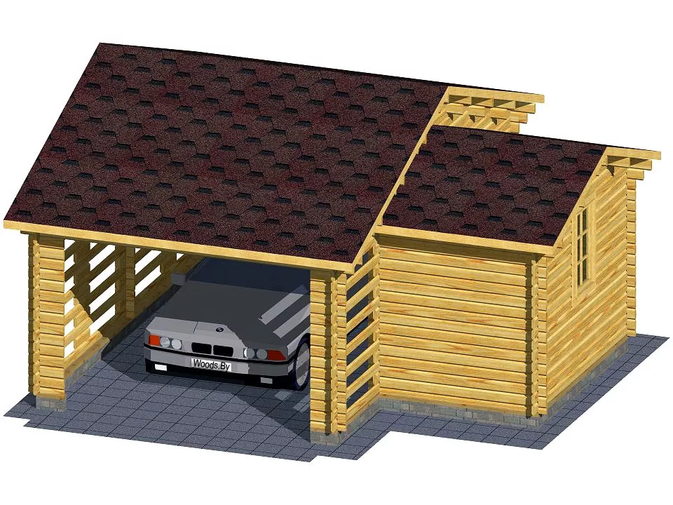 Навес с кладовкой «Мечта хозяина»