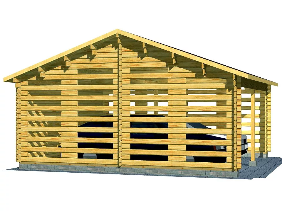 Навес на две машины «8 колёс»