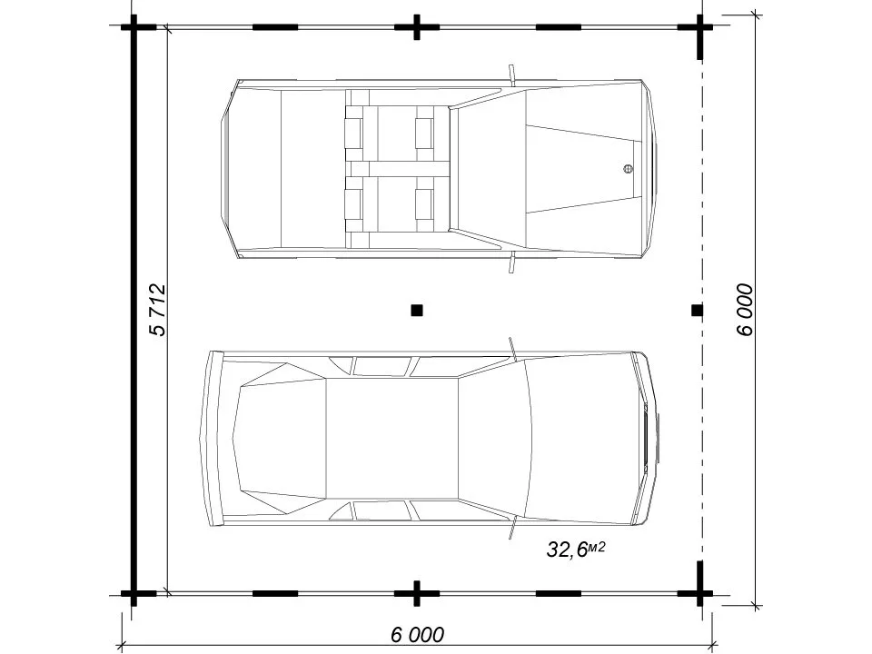 Навес на две машины «8 колёс»