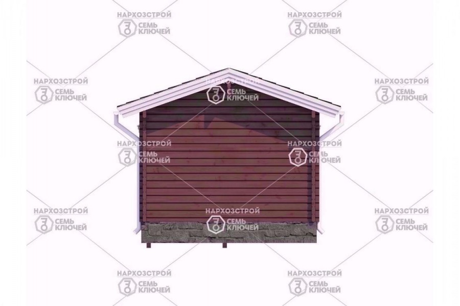 Садовый домик с террасой 28.4 м2