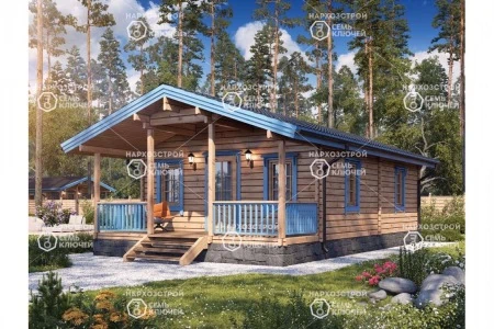 Дачный дом с террасой